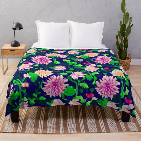 Item preview, Pink and yellow flower patterns designed and sold by ArteEterno.