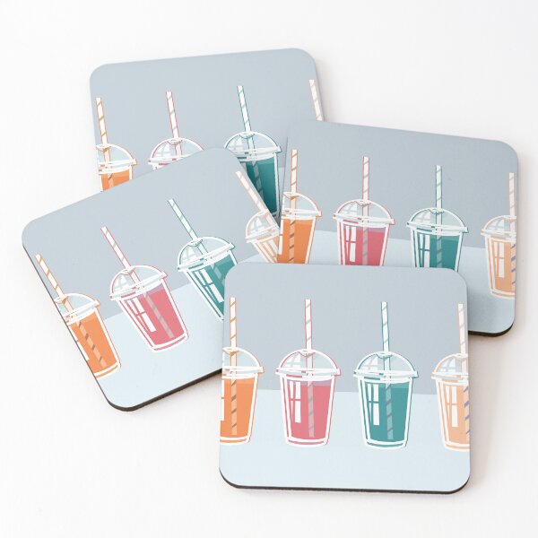 Item preview, set with colorful cocktails designed and sold by Kosinskaya.