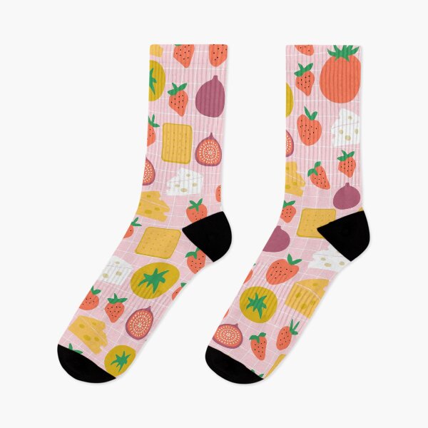 Item preview, Cute Pink and Red Party Snacks Pattern designed and sold by kapotka.