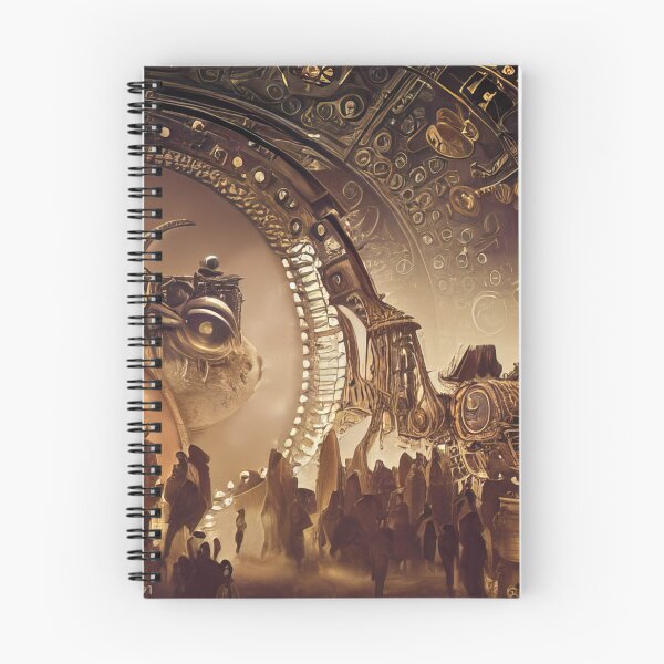 Artikelvorschau, Steampunk-Raumstationsplattform #075 entworfen und verkauft von Ai-Studio-Art.