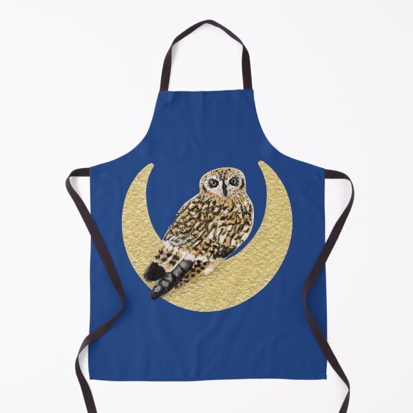 Item preview, Watercolor Short Eared Owl & Moon designed and sold by Krystal280791 Shop.