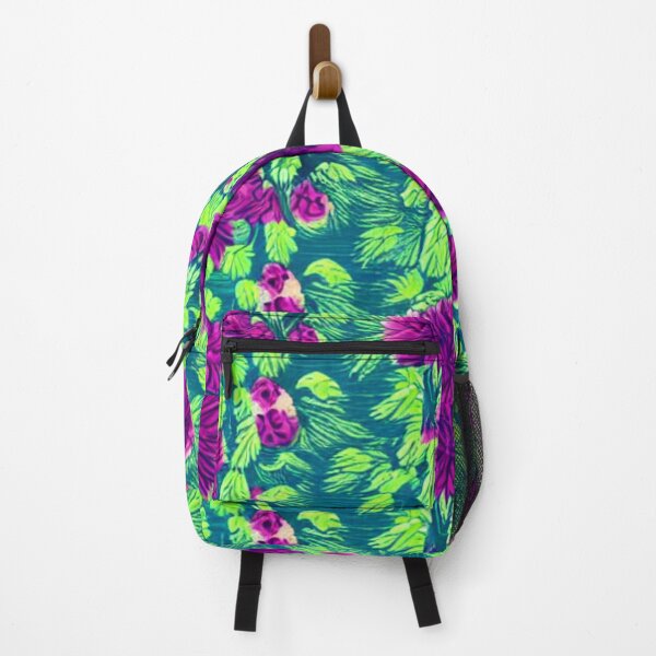 Item preview, Patterns of purple flowers and green leaves designed and sold by ArteEterno.