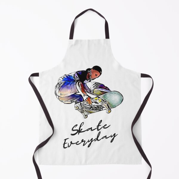 Item preview, Jumping Skateboarder Illustration with 'Skate Everyday' Text designed and sold by deepakrode7.