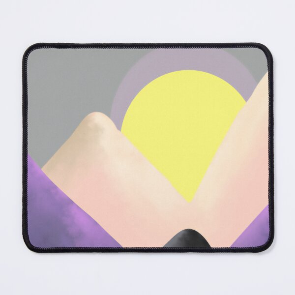 Item preview, Beautiful purple and gray sky illustration, Minimal modern design, Sky and mountain designed and sold by Cosmos726.