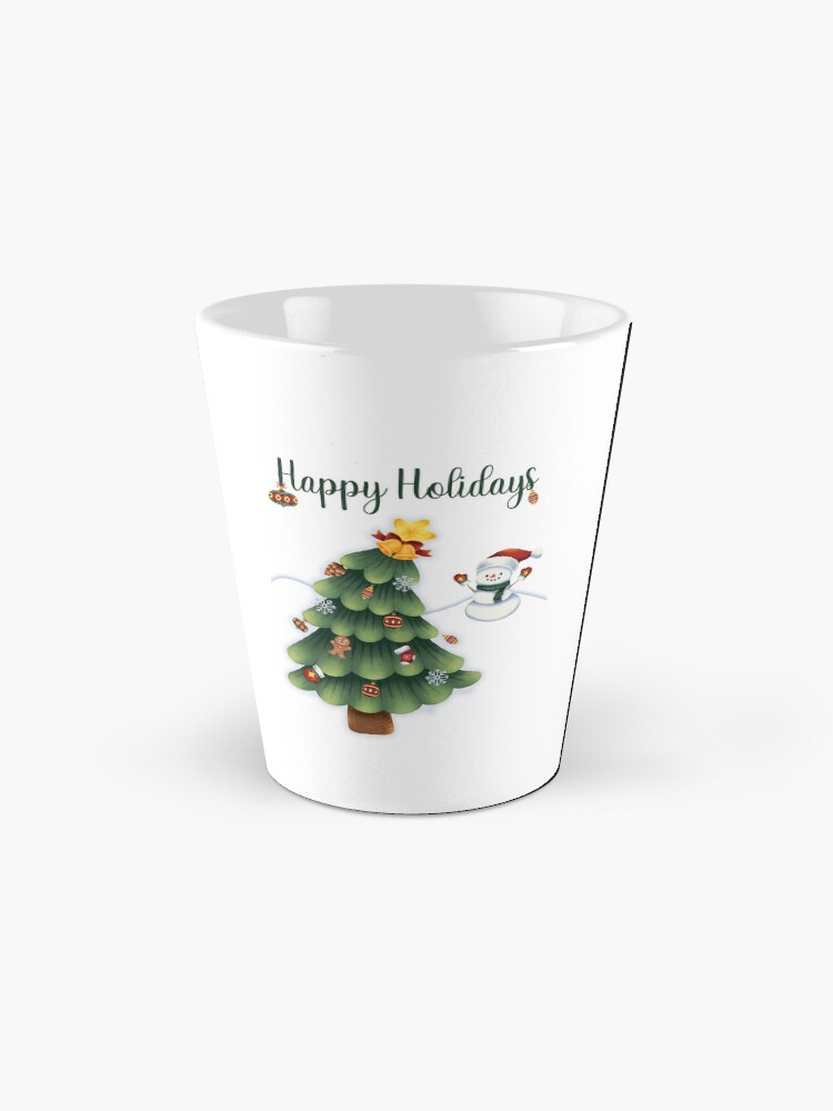 Thumbnail 2 of 4, Coffee Mug, Happy Holidays Snow Scene designed and sold by GODS4US.