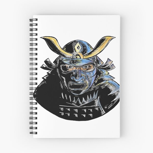 Item preview, Samurai Wearing Armor Mask Mempo Woodcut designed and sold by patrimonio.