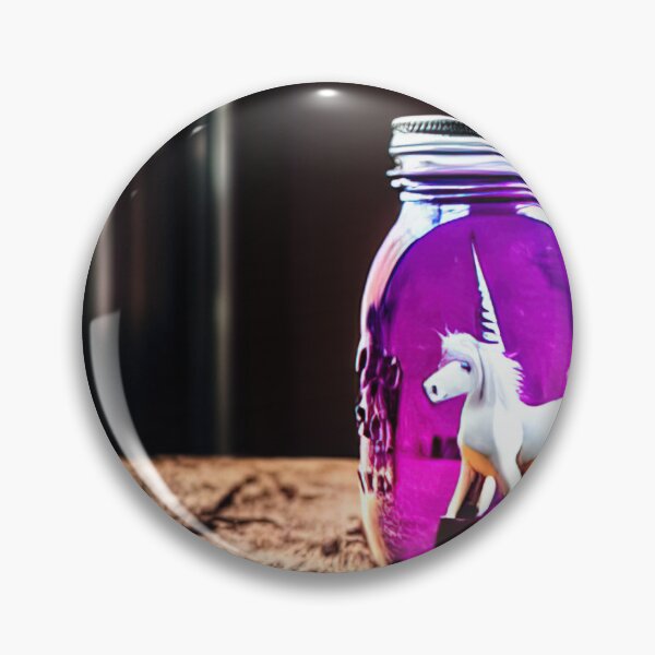 Item preview, Unicorn inside big mason jar #67 designed and sold by Ai-Studio-Art.