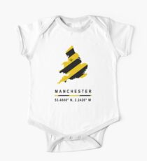 Manchester GPS Bee Map One Piece - Short Sleeve