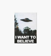 The X Files I Want to Believe Art Board
