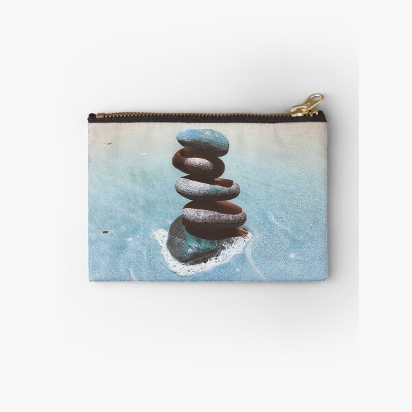 Item preview, Zen Cairn Tower Beach Pebbles Balancing Stones on Beach Sand 2 of 12 designed and sold by Beachy.