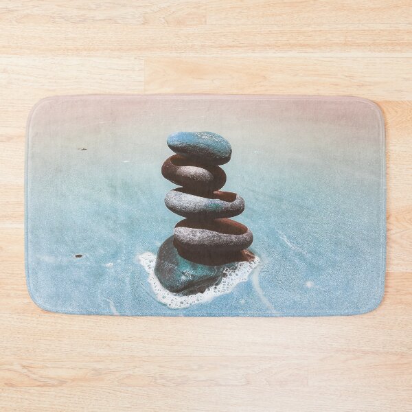 Item preview, Zen Cairn Tower Beach Pebbles Balancing Stones on Beach Sand 2 of 12 designed and sold by Beachy.