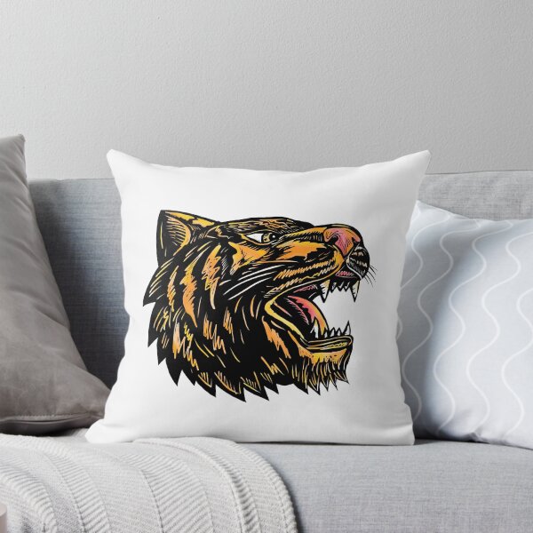 Item preview, Growling Tiger Woodcut designed and sold by patrimonio.