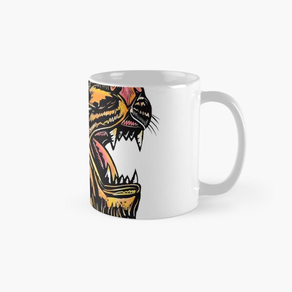 Item preview, Growling Tiger Woodcut designed and sold by patrimonio.