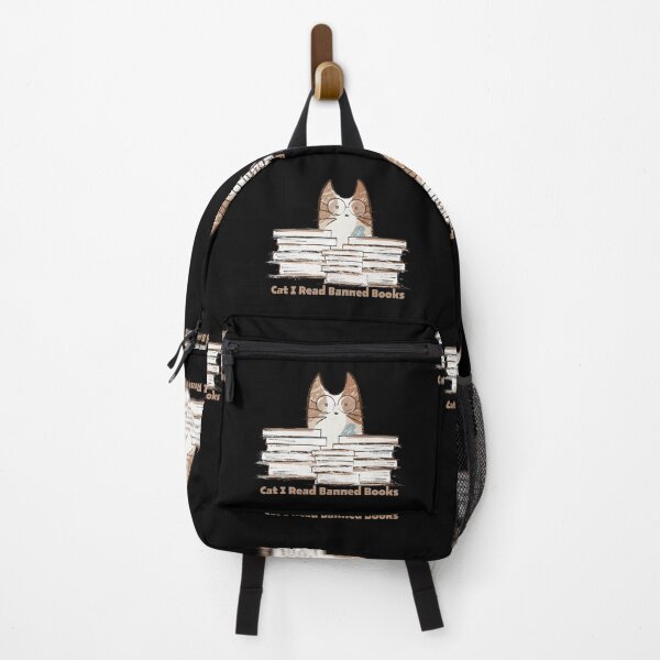 Item preview, Cat I Read Banned Books cute designed and sold by FLOWER--ART.