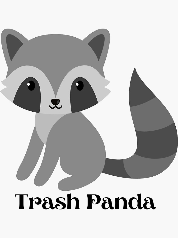 "Accurate Animal Names Trash Panda" Sticker for Sale by