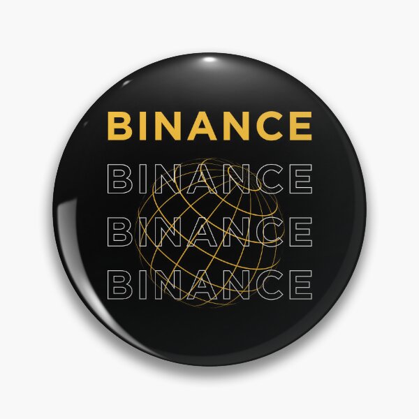 Item preview, Binance BNB Crypto Altcoin - Yellow and Outlined Text Logo with a Globe designed and sold by CryptoMoods.