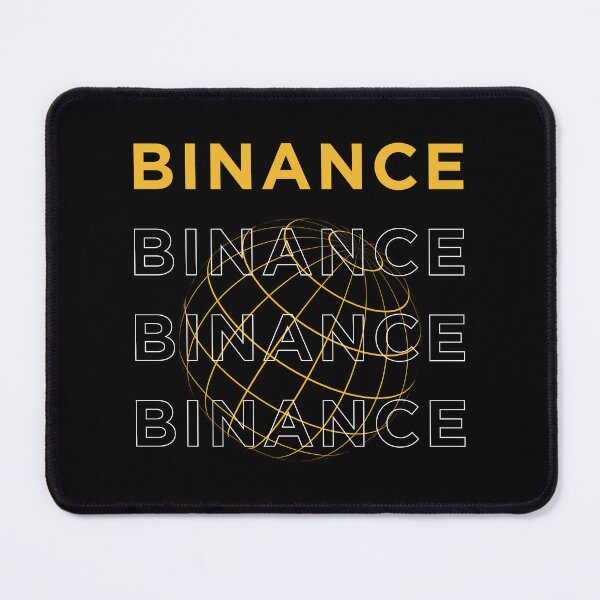 Item preview, Binance BNB Crypto Altcoin - Yellow and Outlined Text Logo with a Globe designed and sold by CryptoMoods.