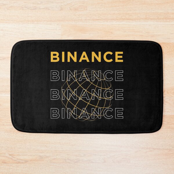 Item preview, Binance BNB Crypto Altcoin - Yellow and Outlined Text Logo with a Globe designed and sold by CryptoMoods.