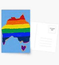 Rainbow Australia Postcards