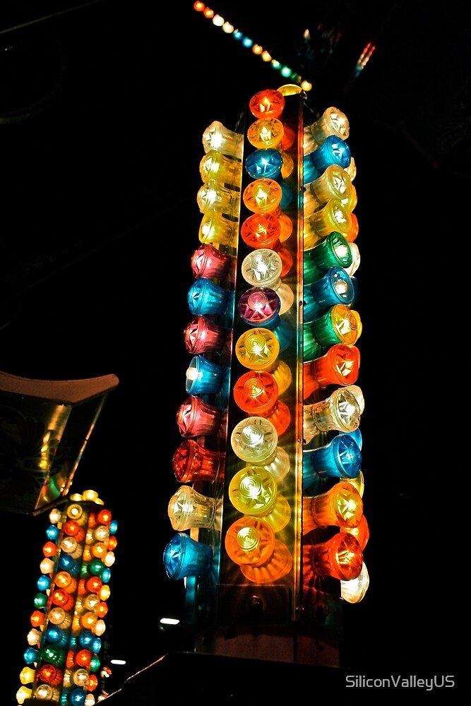 "Colorful Carnival Lights" by SiliconValleyUS Redbubble