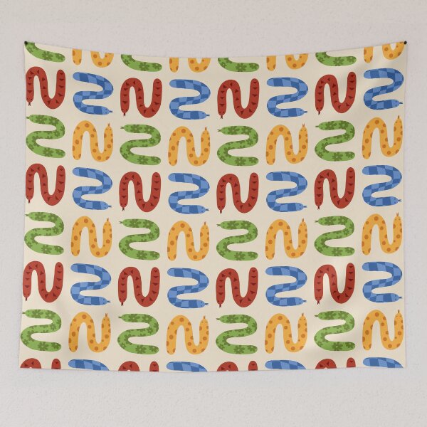 Item preview, Snake Pattern (red/blue/green/yellow) designed and sold by Design Minds Boutique.