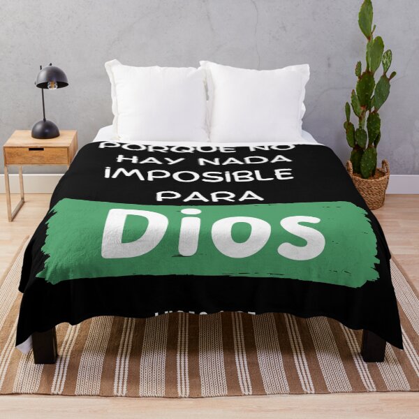 Item preview, Bible Verse Luke 1-37, For With God Nothing shall Be Impossible In Spanish designed and sold by bible-prints.