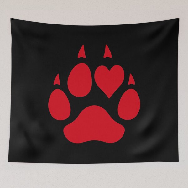 Item preview, Dog Paw Lover Heart Love Foot Wolf Pet Animal Lovers designed and sold by BEAST NYC.