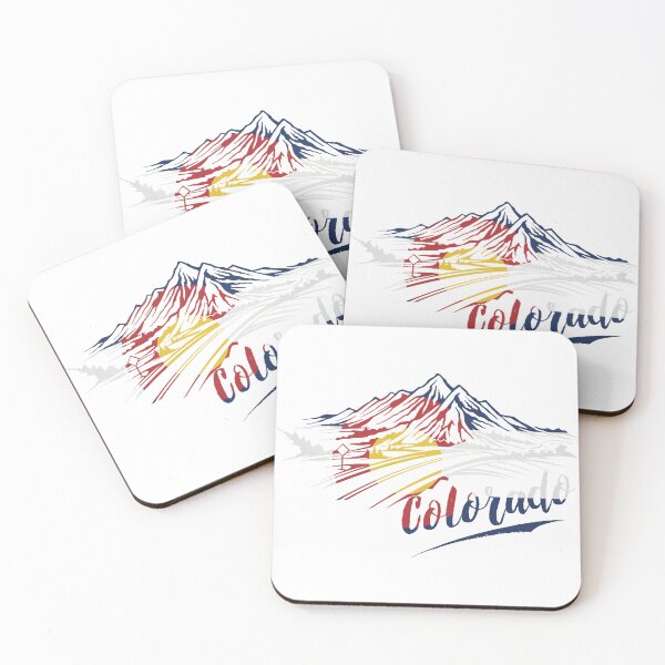 Item preview, Colorado Mountain Road with CO state flag designed and sold by SapphireCompass.