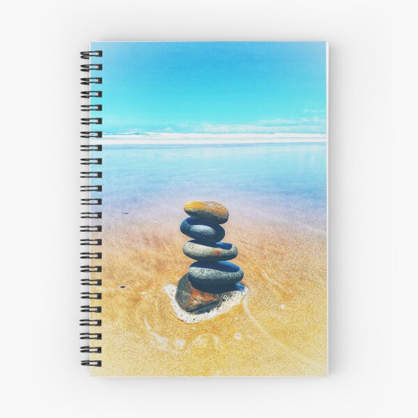 Item preview, Zen Cairn Tower Beach Pebbles Balancing Stones on Beach Sand 3 of 12 designed and sold by Beachy.
