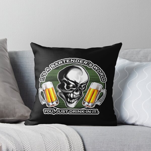 Item preview, Bartender Skull: It's A Bartender's World 5 designed and sold by sdesiata.