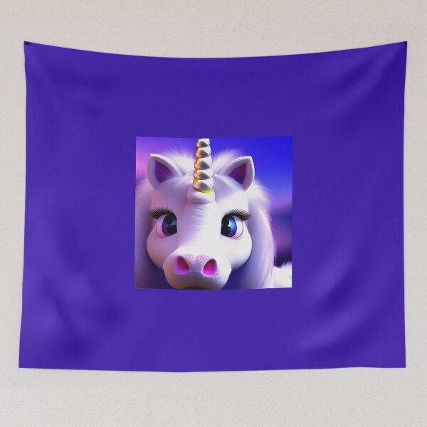 Item preview, fluffy unicorn #2 designed and sold by Ai-Studio-Art.