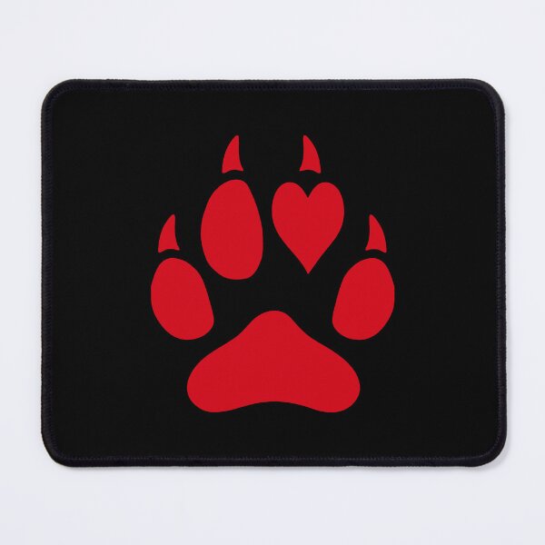 Item preview, Wolf Werewol Paw Lover Heart Love Foot Dog Pet Animal Lovers designed and sold by BEAST NYC.