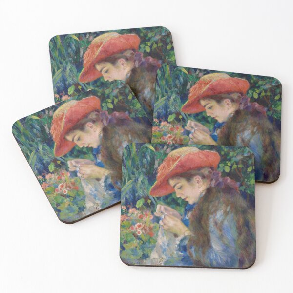Item preview, Marie-Therese Durand-Ruel Sewing | Pierre-Auguste Renoir | 1882 French Impressionism Art designed and sold by CJET.