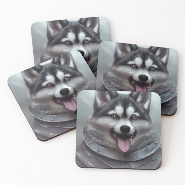 Item preview, AI Generated Art, War Husky/Pomsky designed and sold by RabbitHoleMI.