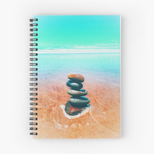Item preview, Zen Cairn Tower Beach Pebbles Balancing Stones on Beach Sand 4 of 12 designed and sold by Beachy.