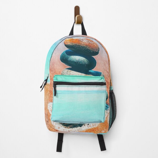 Item preview, Zen Cairn Tower Beach Pebbles Balancing Stones on Beach Sand 4 of 12 designed and sold by Beachy.