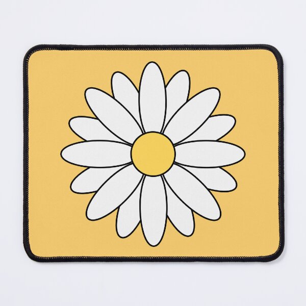 Item preview, Daisy flower yellow background designed and sold by RafaTakami.