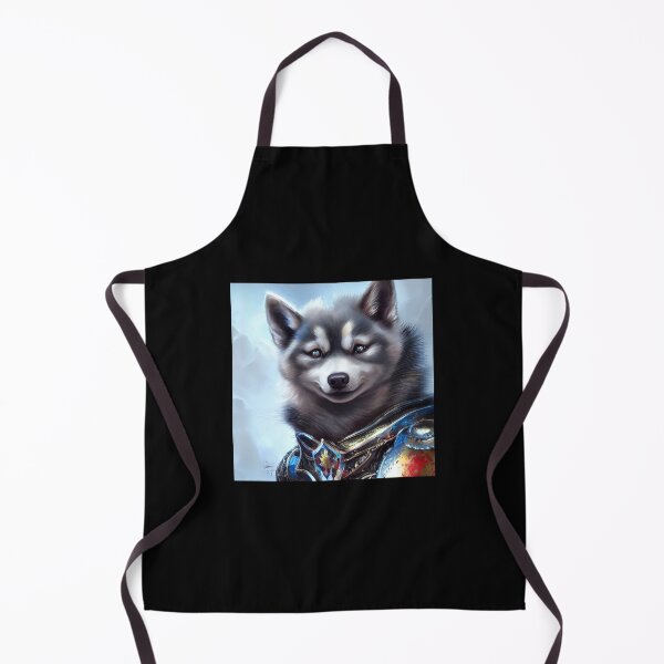 Item preview, AI Generated Art, War Husky/Pomsky designed and sold by RabbitHoleMI.
