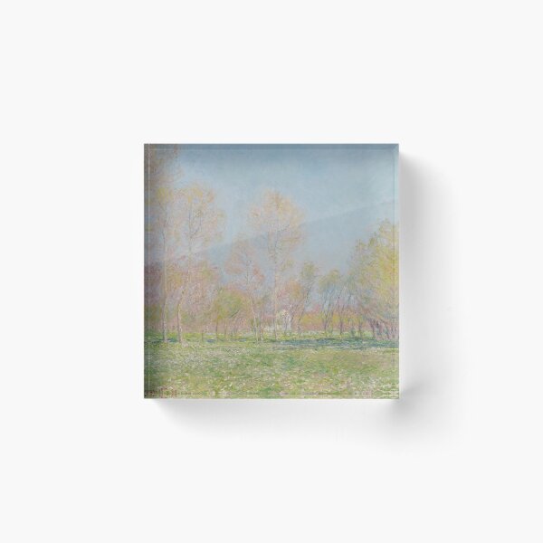 Aperçu de l'œuvre Printemps à Giverny | Claude Monnet | 1890 Art impressionniste français créée et vendue par CJET.