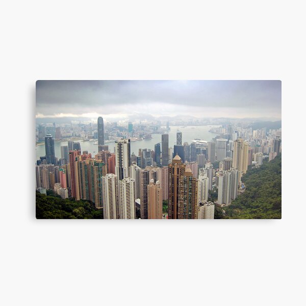 Hong Kong Skyline Metal Print