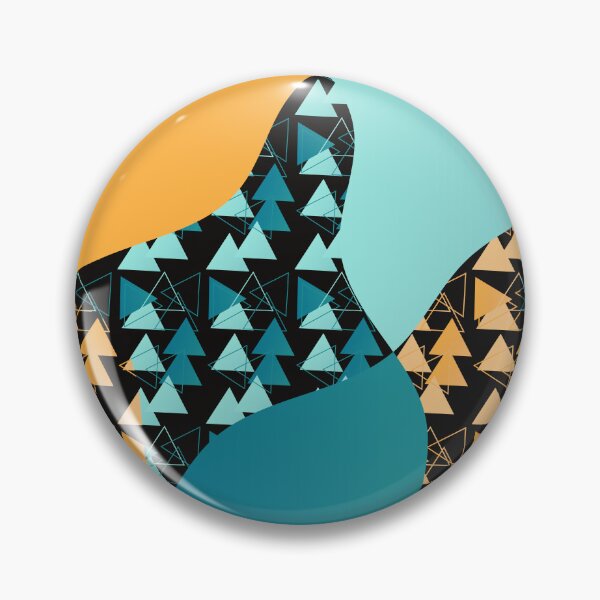 Item preview, Yellow and blue triangles and waves designed and sold by bayanabufadda.