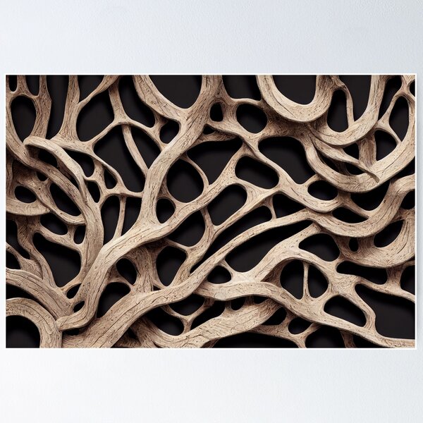 Item preview, Rooted Abstract Intertwined Wood Art designed and sold by Ilze Lucero.