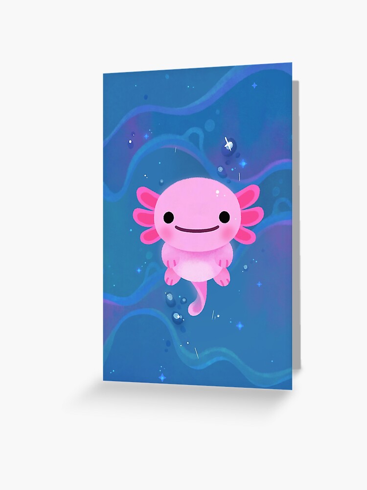 Lucy Axolotl Greeting Card for Sale by pikaole
