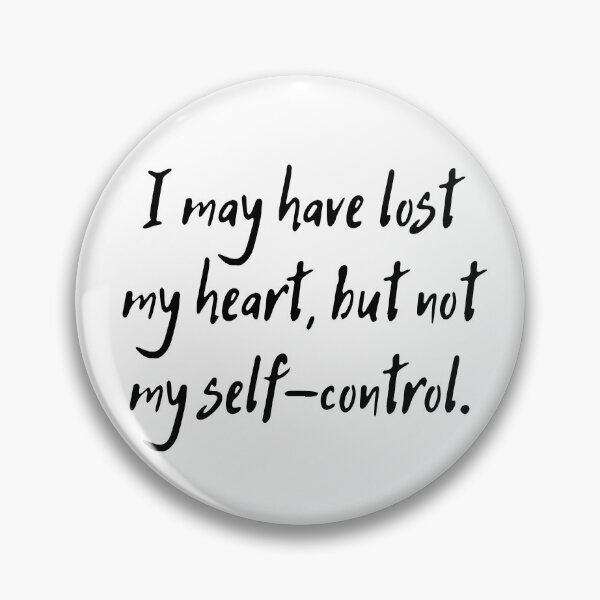 Item preview, Jane Austen Quote From Emma - I may have lost my heart, but not my self-control. designed and sold by violet-hope.
