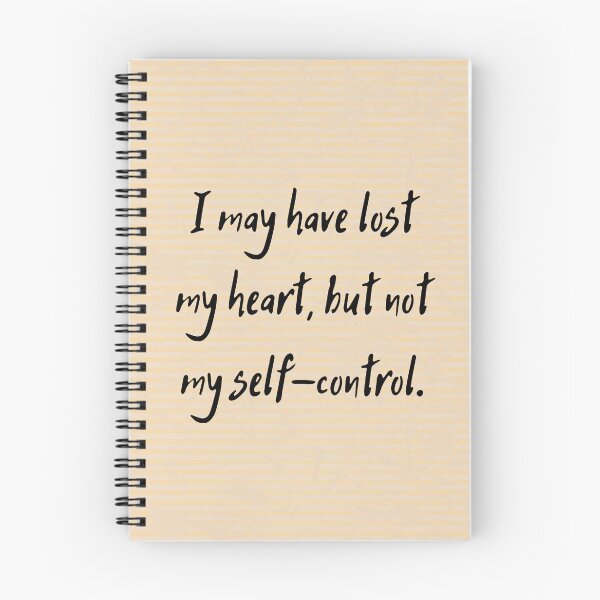 Item preview, Jane Austen Quote From Emma - I may have lost my heart, but not my self-control. designed and sold by violet-hope.