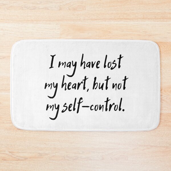 Item preview, Jane Austen Quote From Emma - I may have lost my heart, but not my self-control. designed and sold by violet-hope.
