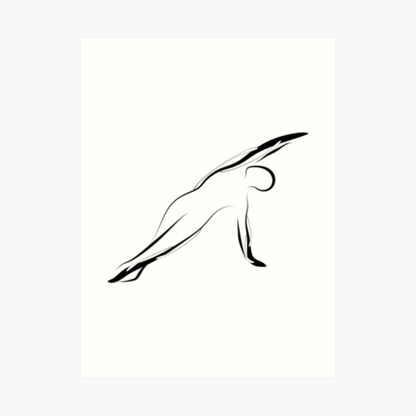 Pilates pose 2 Art Print