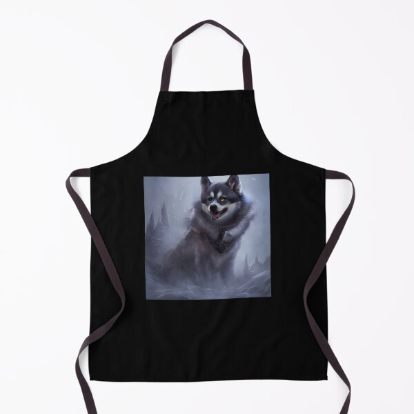 Item preview, AI Generated Art, War Husky/Pomsky designed and sold by RabbitHoleMI.