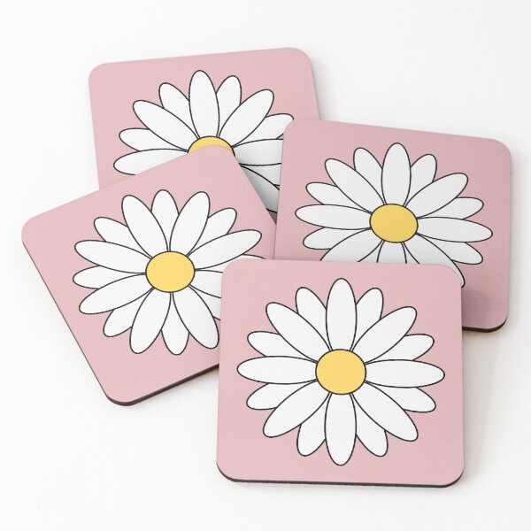 Item preview, Daisy flower pink background designed and sold by RafaTakami.