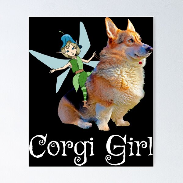 Mini-Corgi Fairy good wall art - a legend